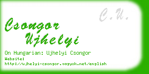 csongor ujhelyi business card